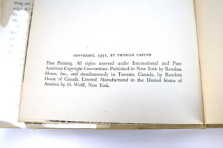 The Grass Harp, Truman Capote. Random House, 1951. First Edition. Available at fonfrege.com